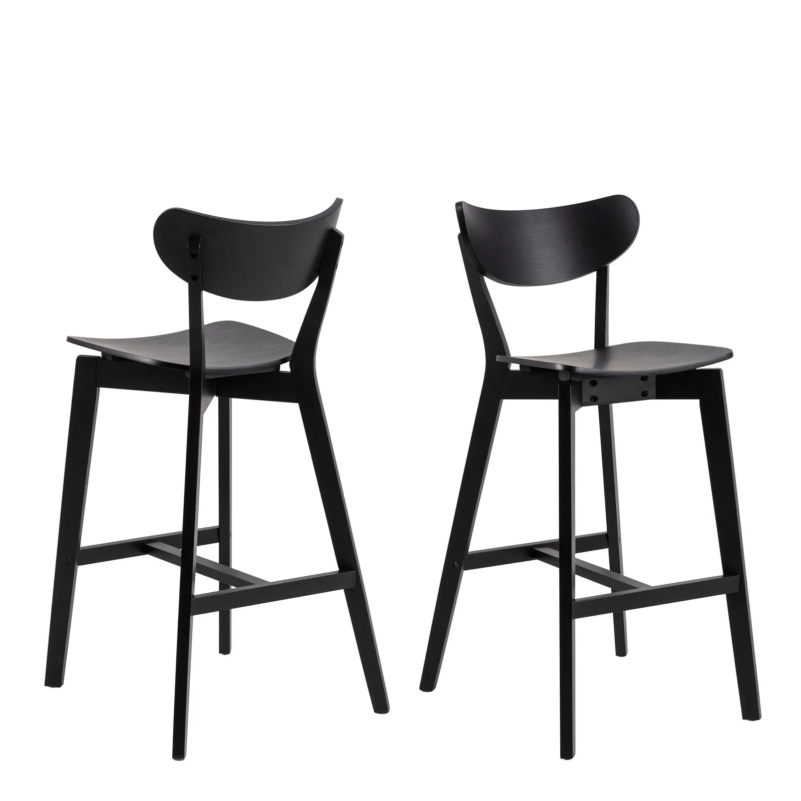 Furniture To Go Roxby Bar Stool in Black Set of 2 in Brown