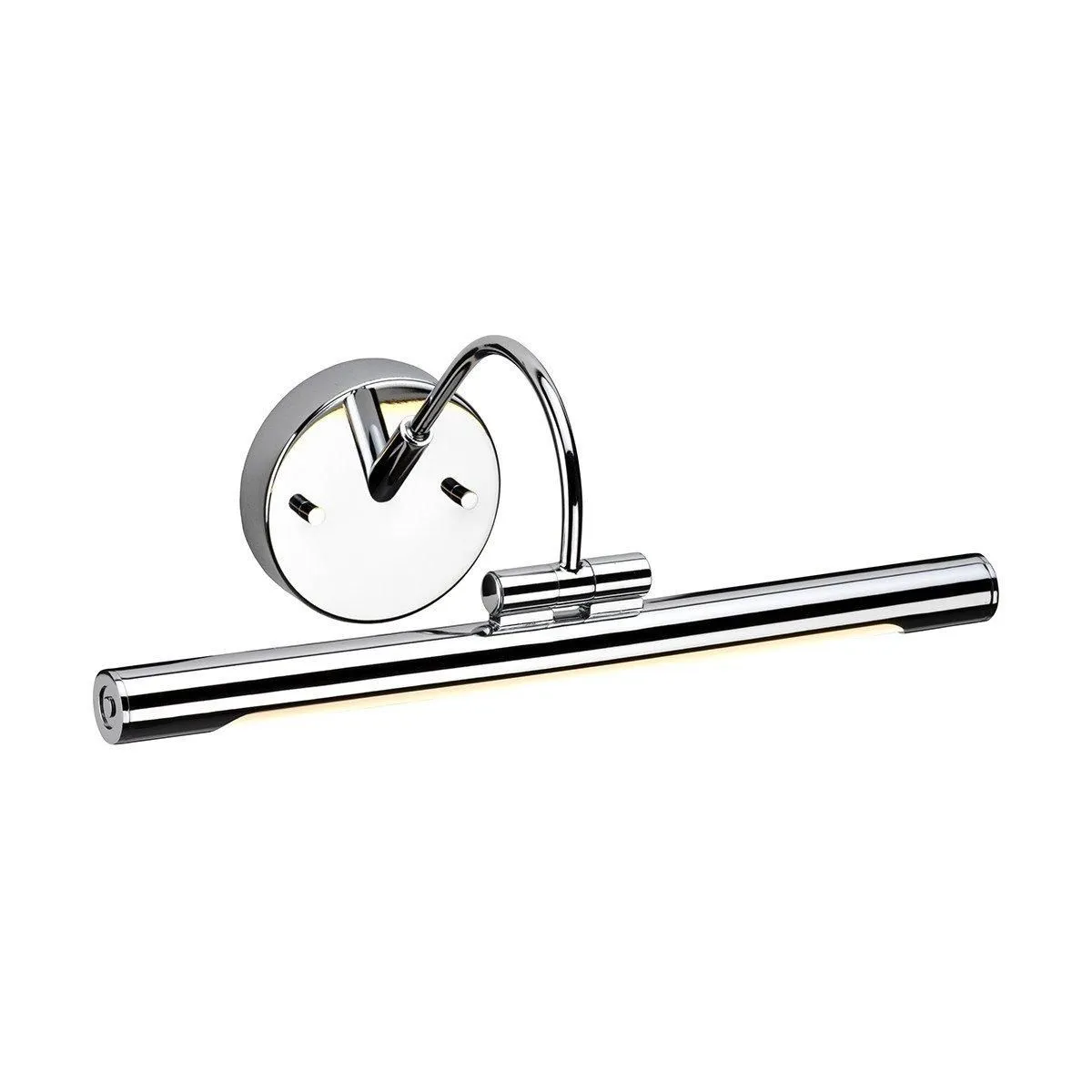 Netlighting Alton LED 1 Light Small Picture Wall Light Polished Chrome in Grey