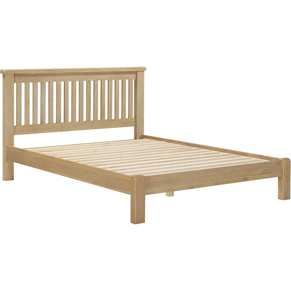 Seconique Windsor 5' Bed Low Foot End (Part Assembled) in Light Oak 2