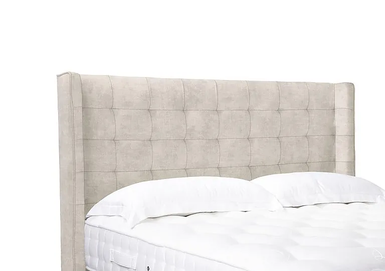 Artisan Collection Onyx High Floor Standing Headboard - Single - Lace Ivory