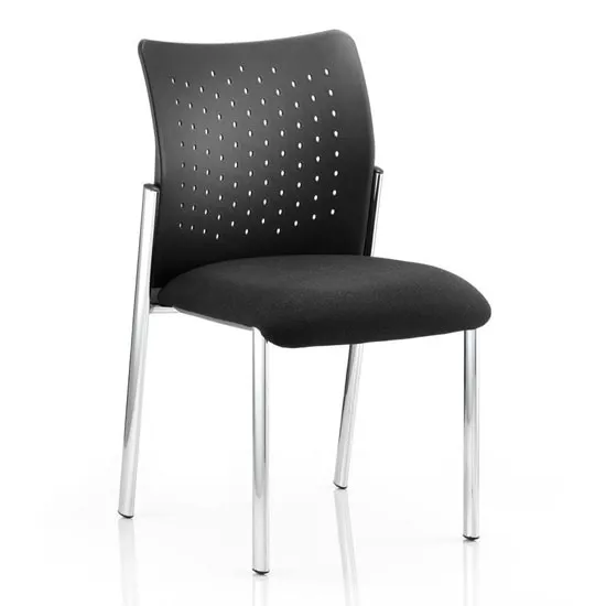 Academy Office Visitor Chair In Black No Arms
