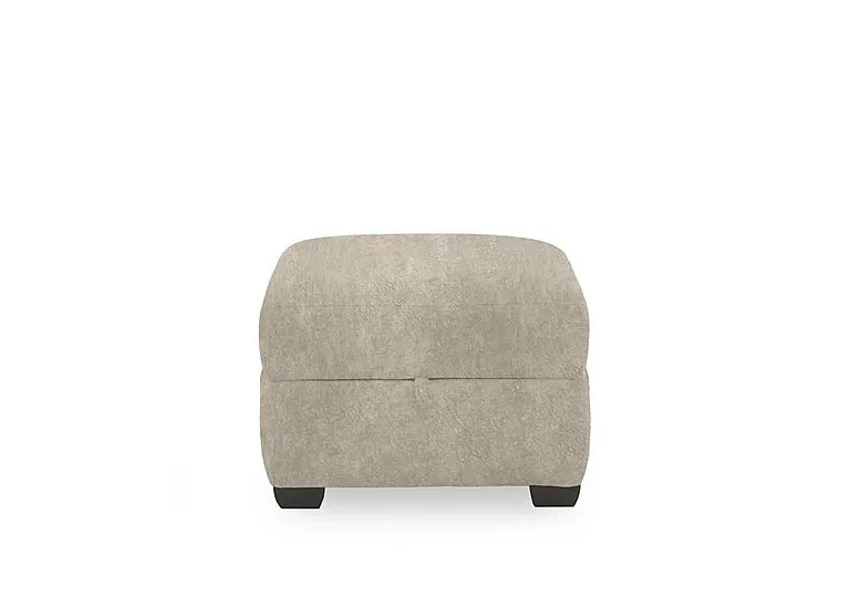 Compact Collection Titch Fabric Storage Footstool - Cream