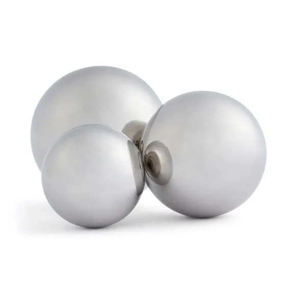 Hotel Set of 3 Chrome Decorative Balls 3