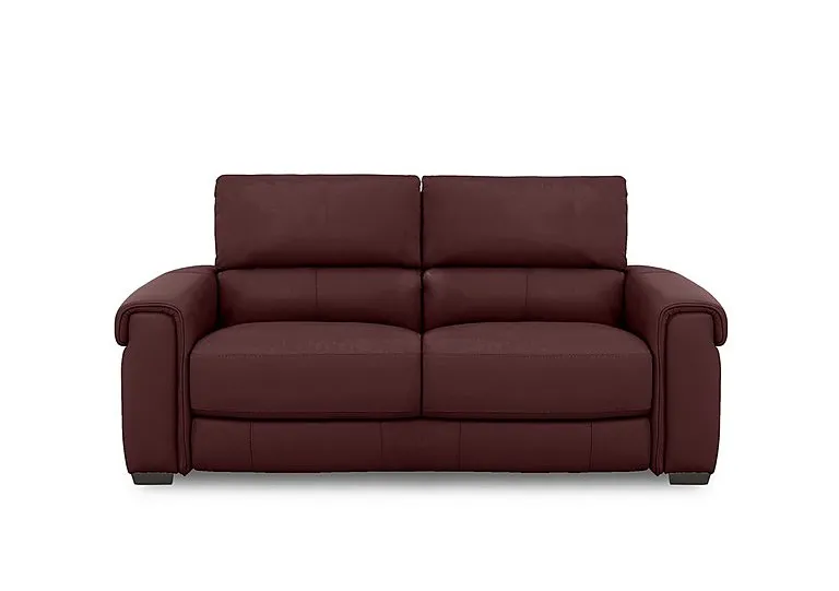 Nixon Leather 3 Seater Sofa - BV Deep Red