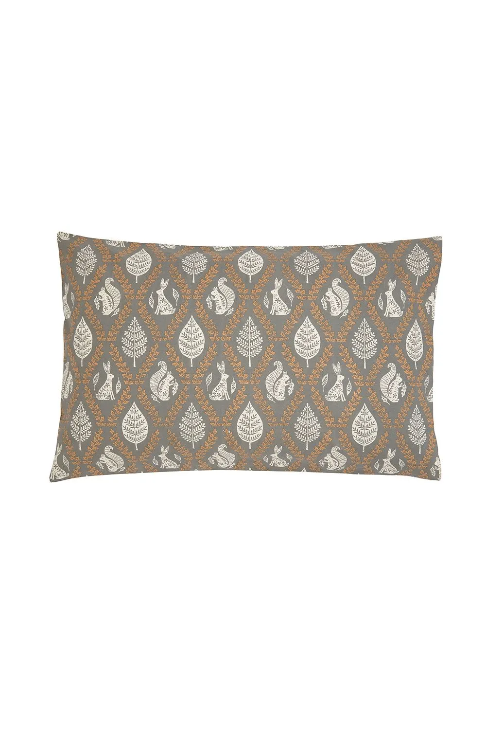 Helena Springfield 'Woodland Trellis' Cotton Duvet Cover Set in Grey 3
