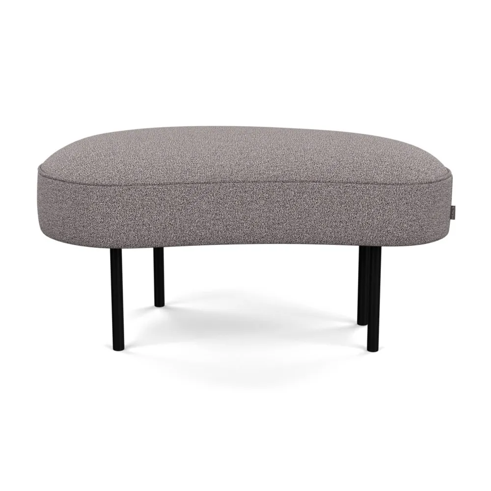 Heal's Isola Small Ottoman Loop Boucle Granite Black Feet