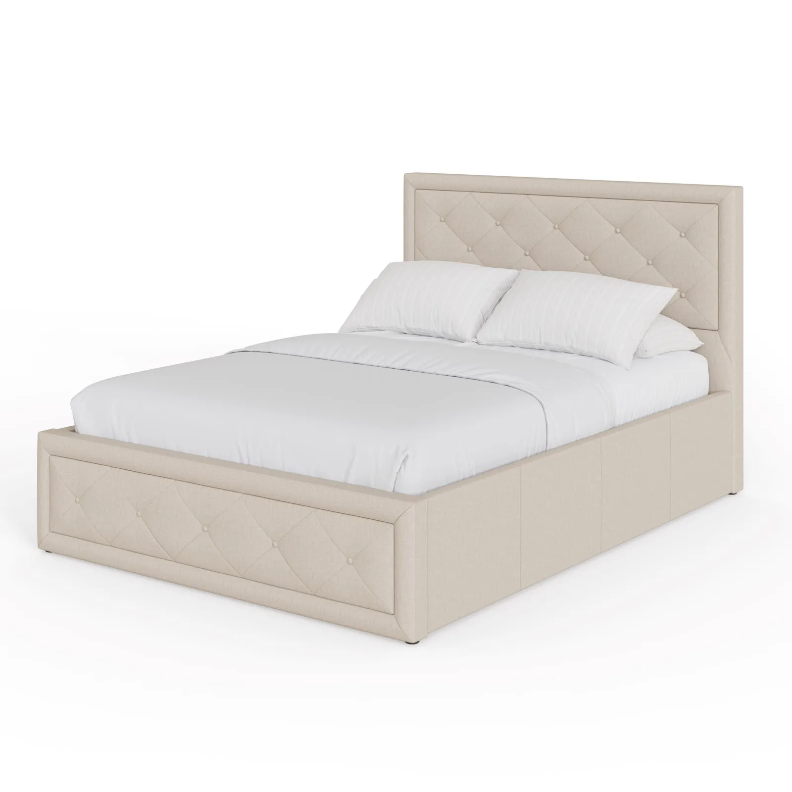 GFW Hollywood Ottoman Storage Bed in Natural 2