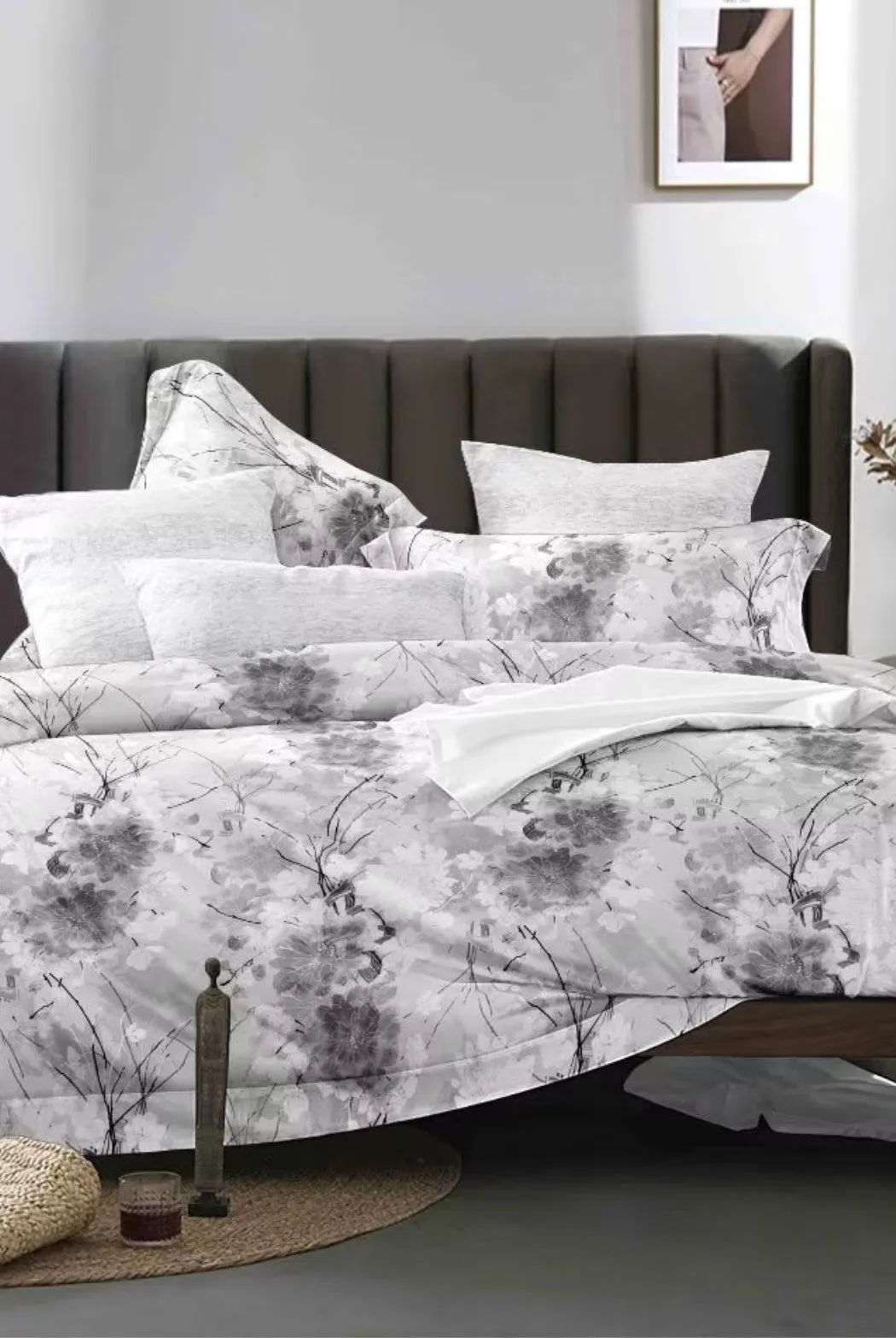 Ezysleep Grey Forest Printed Duvet Set