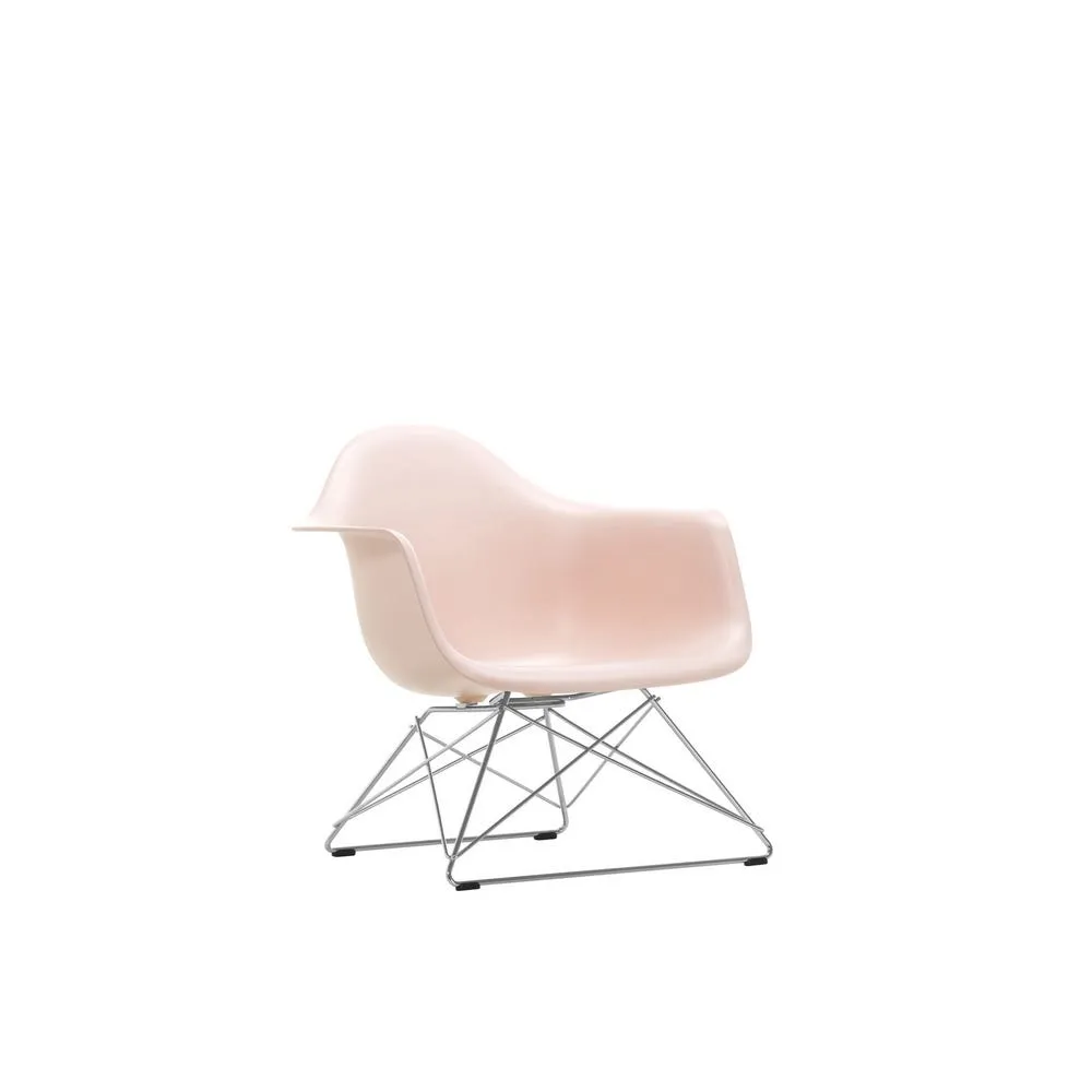 Vitra Eames LAR Chair Pale RoseChrome Wire Base With Cross Struts 1