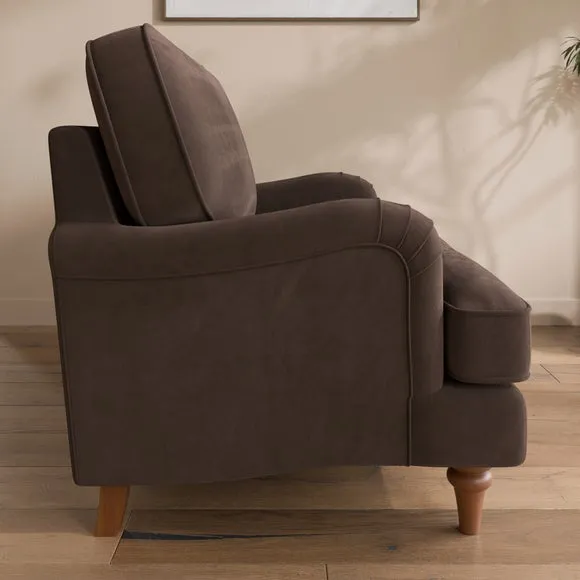 Beatrice II Velvet Snuggle Chair 3