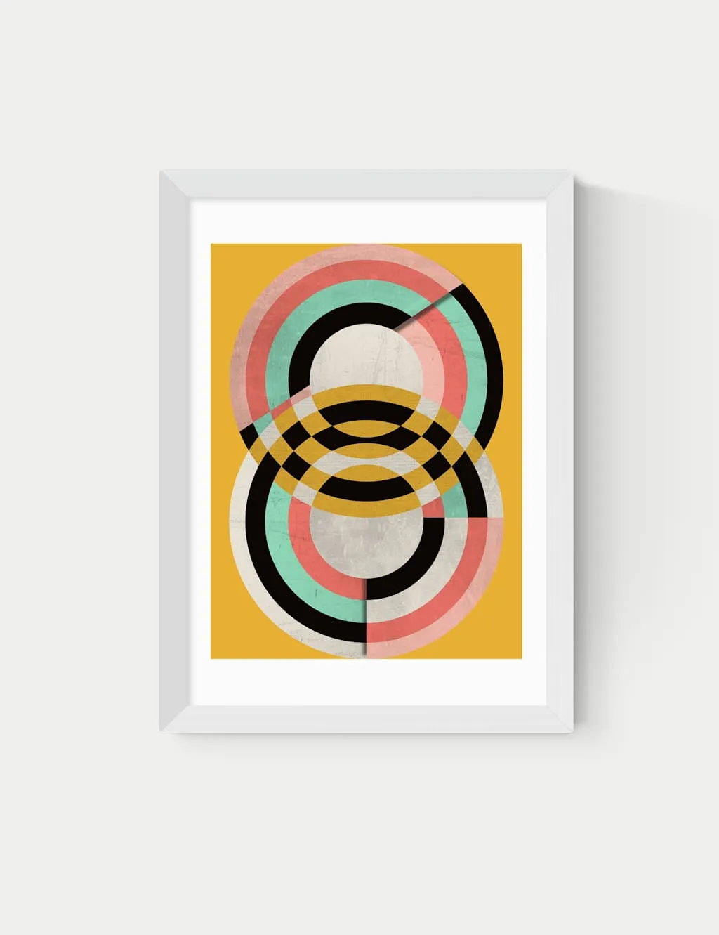 East End Prints Graphic 7 Abstract Framed Art White