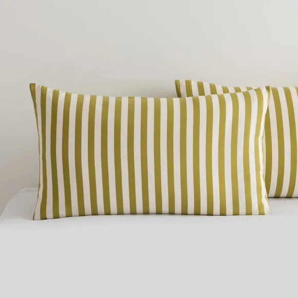 Durham Stripe 100% Cotton Duvet Cover and Pillowcase Set 2