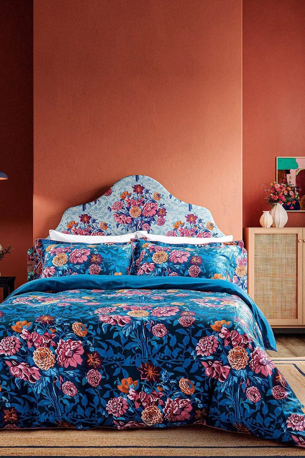 Harlequin 'Dahlia Bunch' Cotton Sateen Duvet Cover Set