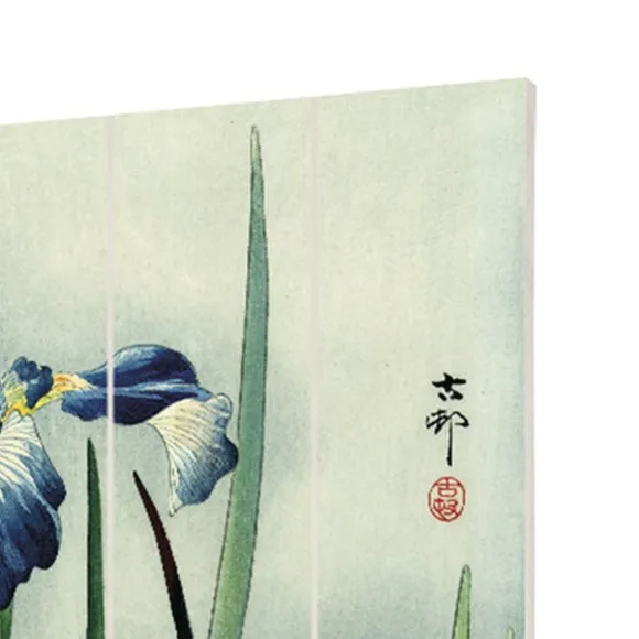 The Art Group Irises Wooden Wall Art 3