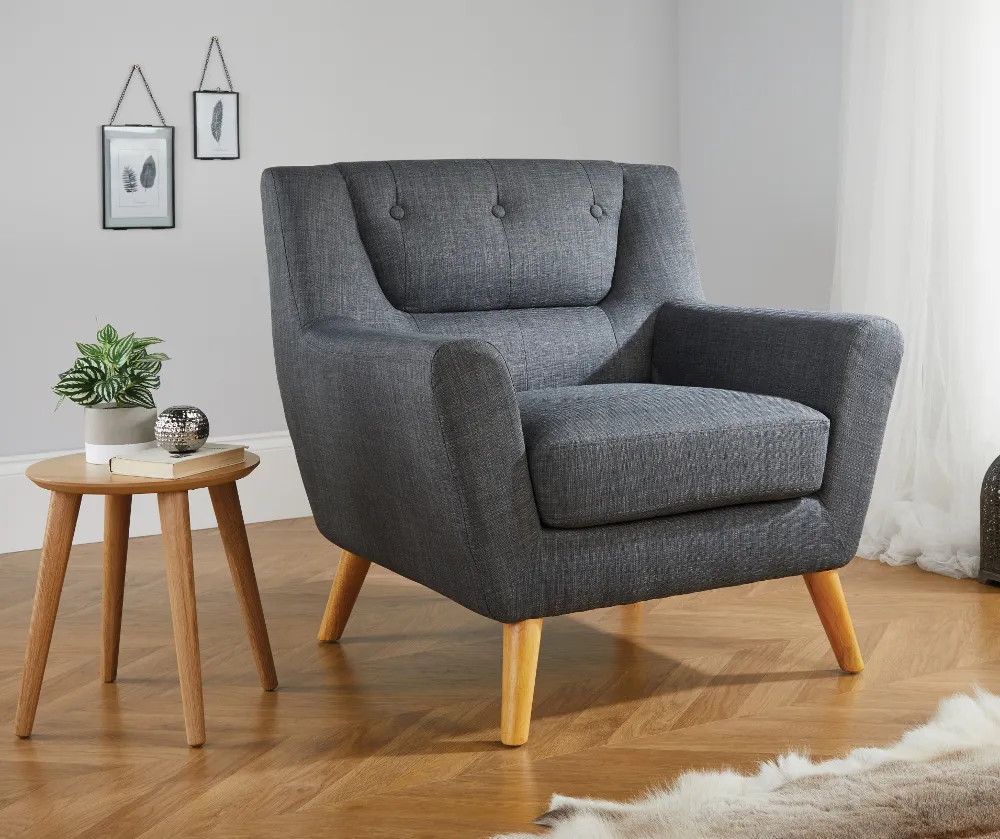 Lambeth Grey Fabric Chair