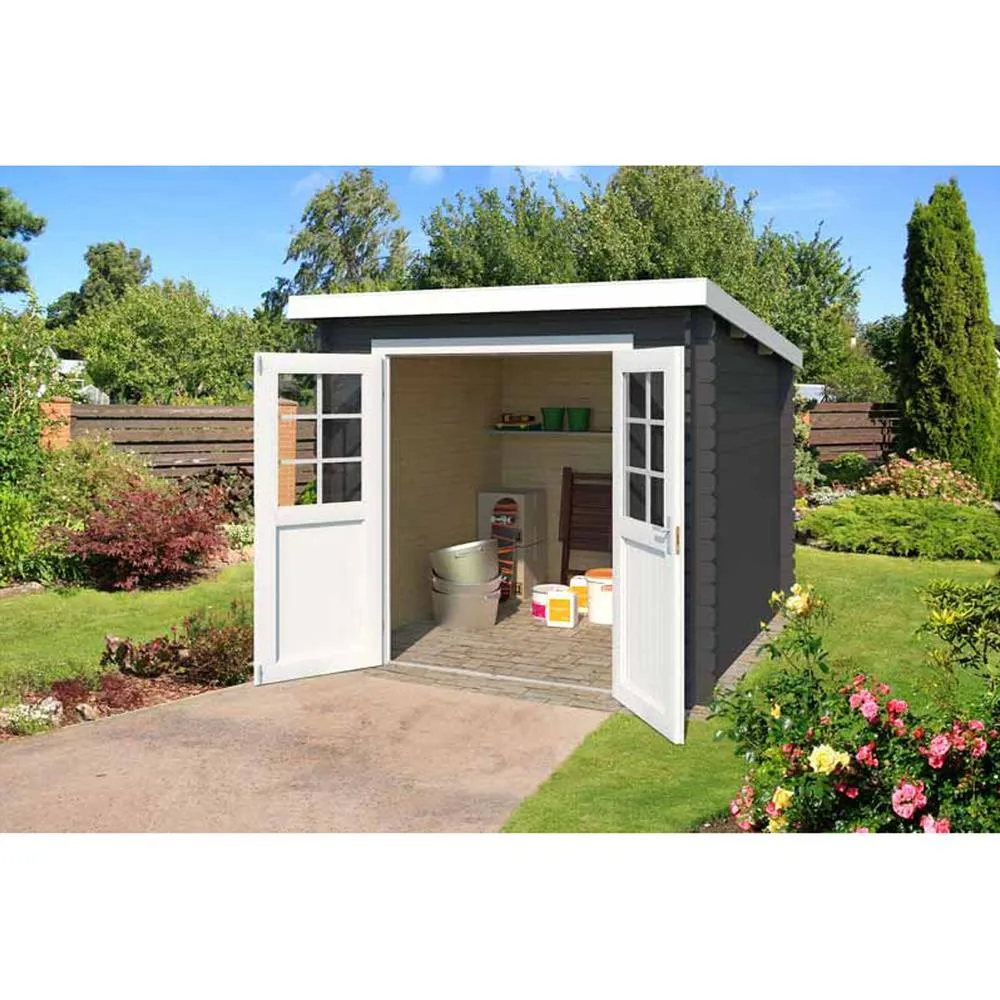 Lasita Maja Ltd Indi 175-Log Cabin, Garden Room, Home Office - L250xW213.1xH210.9 cm in Natural 3