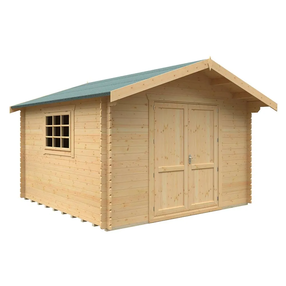 Buttercup Farm 12x12 The Marlborough 28mm Cabin - L355 x W355 x H271.9 cm in Natural