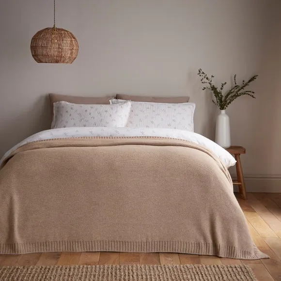 Knitted Throw Blanket 235cm x 235cm