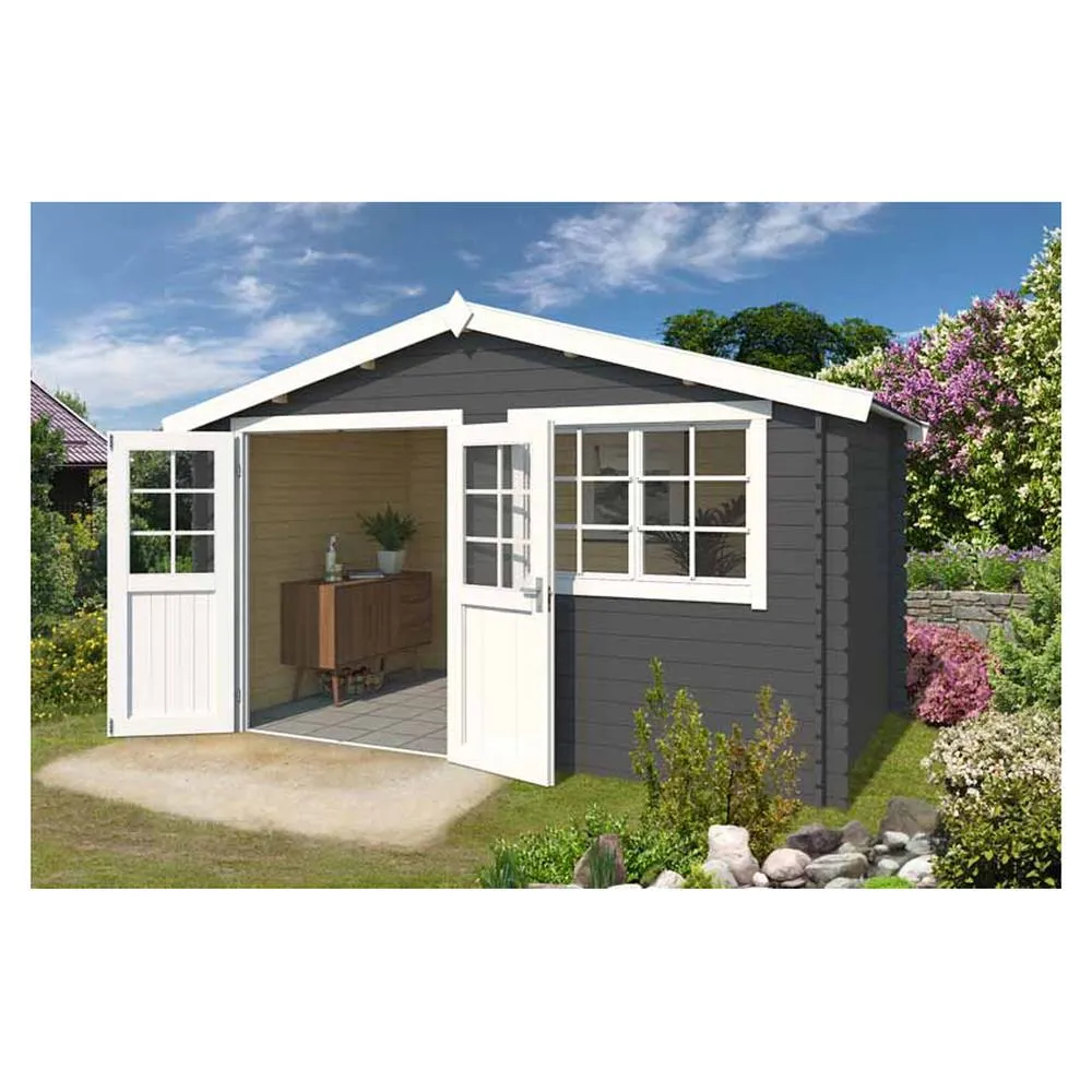 Lasita Maja Ltd Axel 230-Log Cabin, Garden Room, Home Office - L415.1xW250xH245.1 cm in Light Brown 2