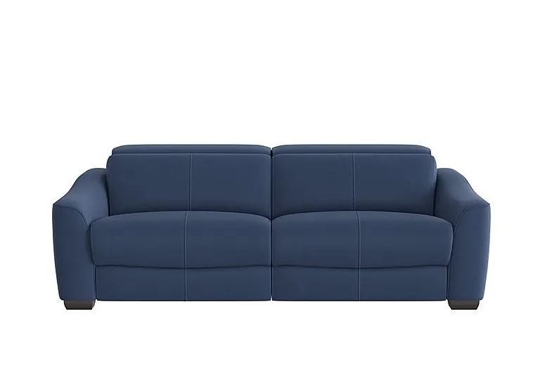 Xavier 3 Seater Fabric Sofa - Blue