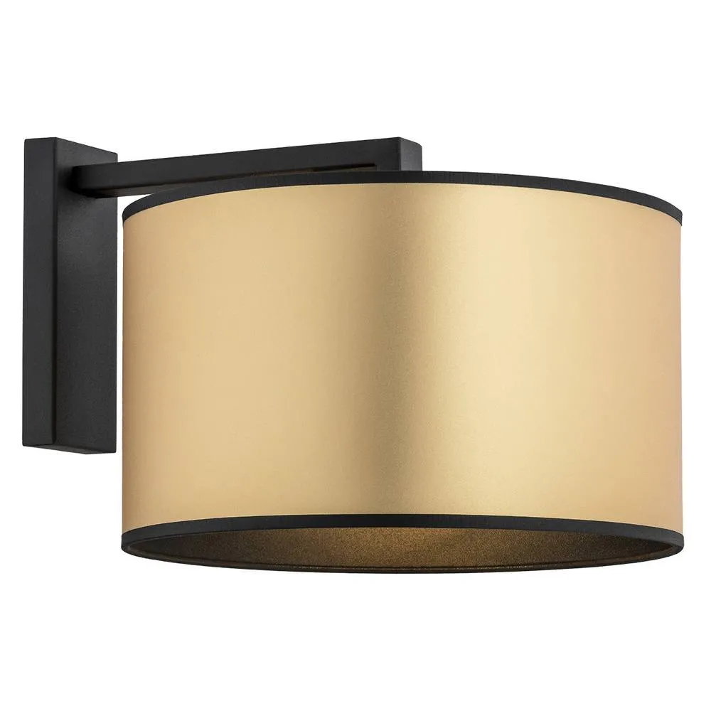 Netlighting Karin Wall Lamp With Shade Gold Black Structure