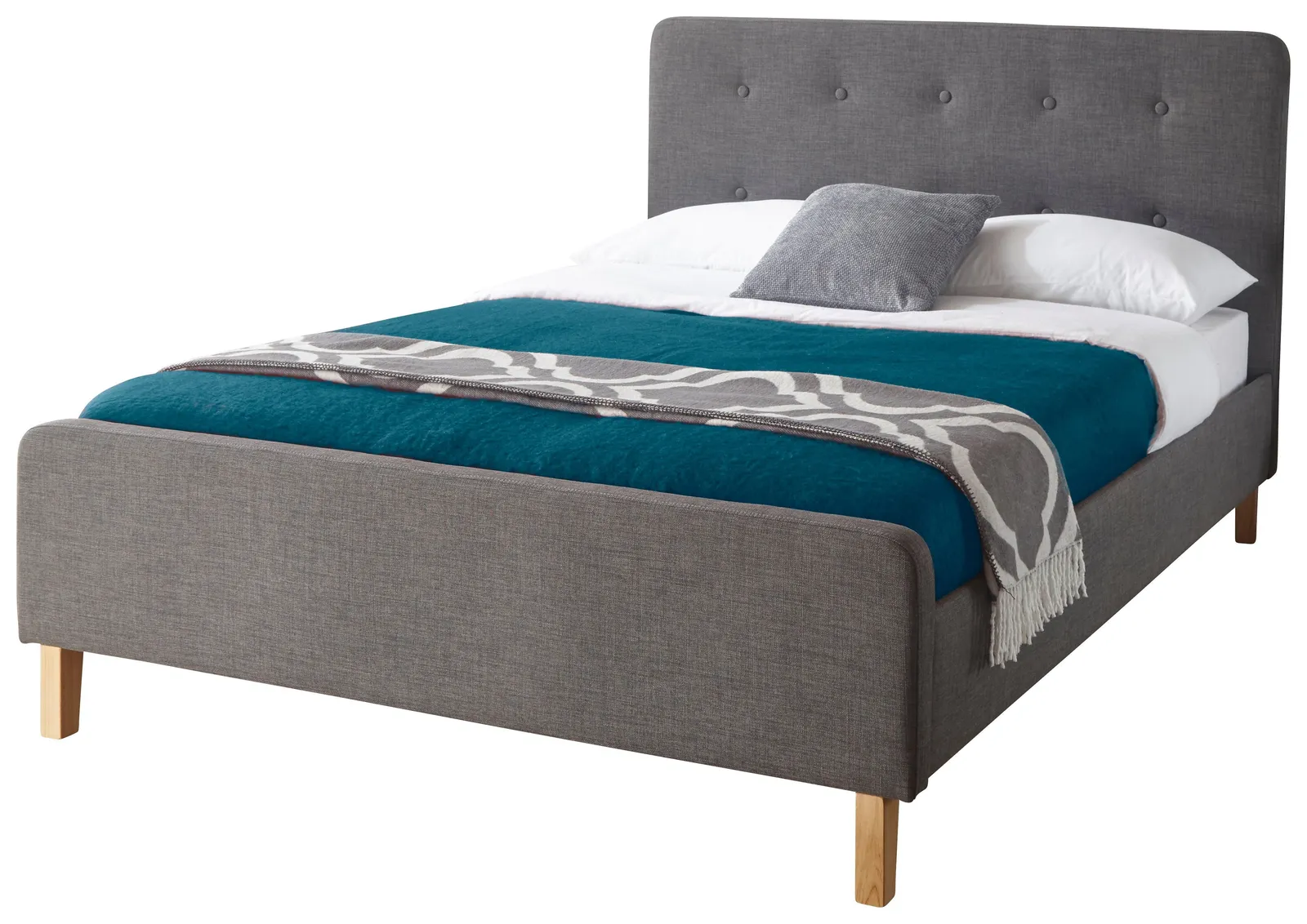 GFW Ashbourne Bed in Grey 2