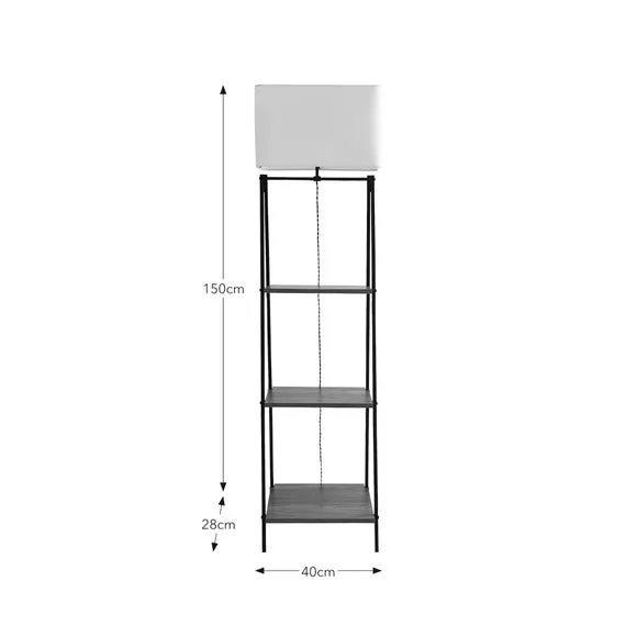 Ladder Shelved Floor Lamp 6