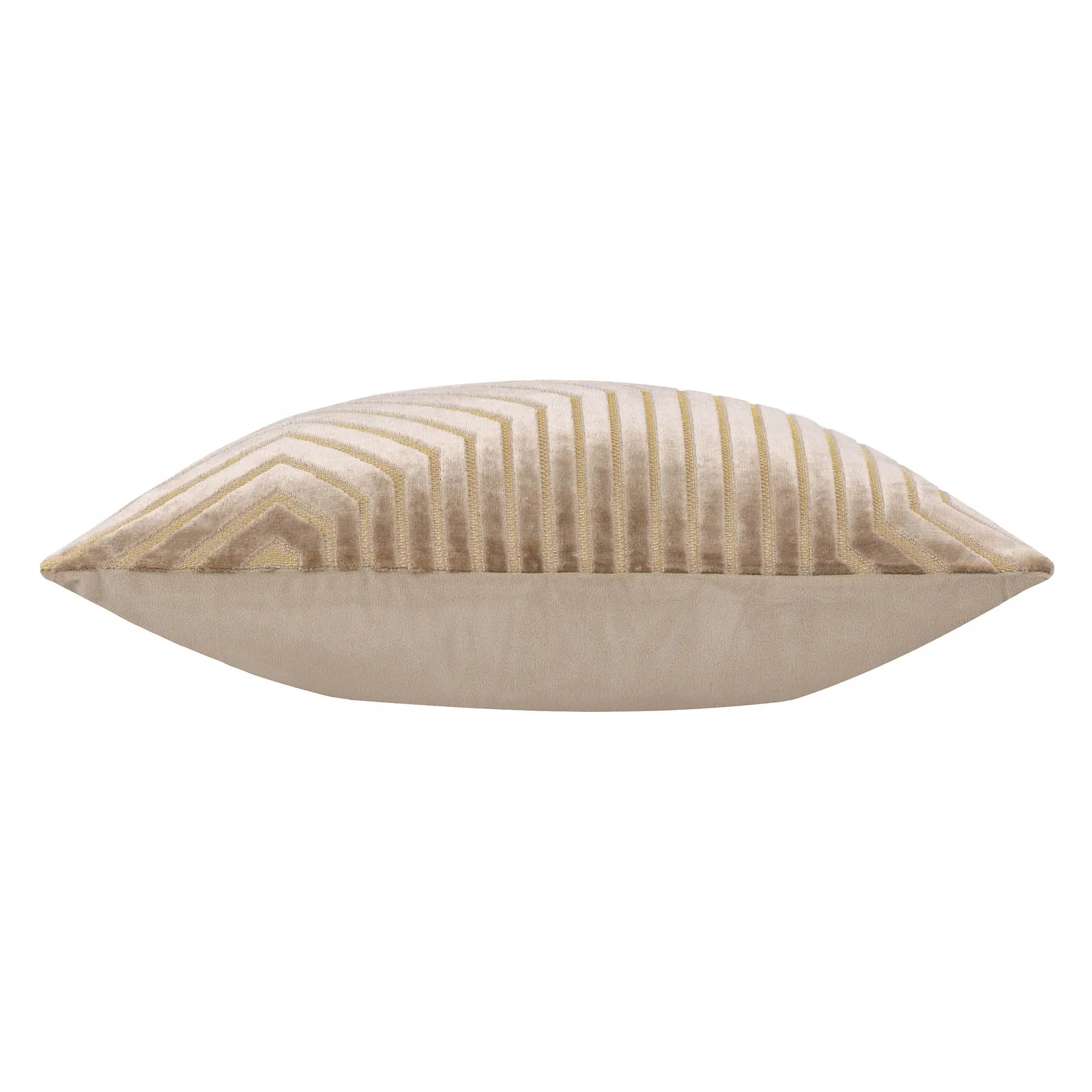 Paoletti Evoke Cut Velvet Cushion in Natural 4
