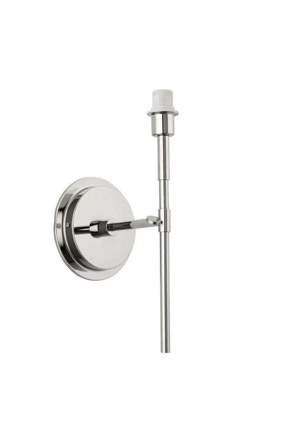Netlighting Rennes Fitting Only Wall Lamp Bright Nickel Plate in Grey