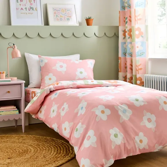Patchwork Floral Polycotton Duvet Cover & Pillowcase Set 3