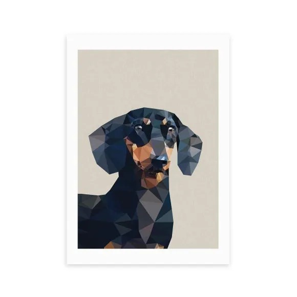 East End Prints Daschund Print