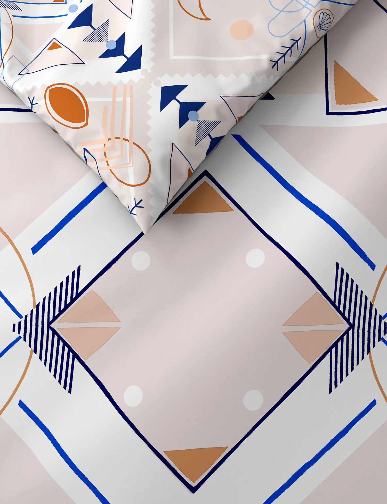 M&S Cotton Mix Geometric Bedding Set