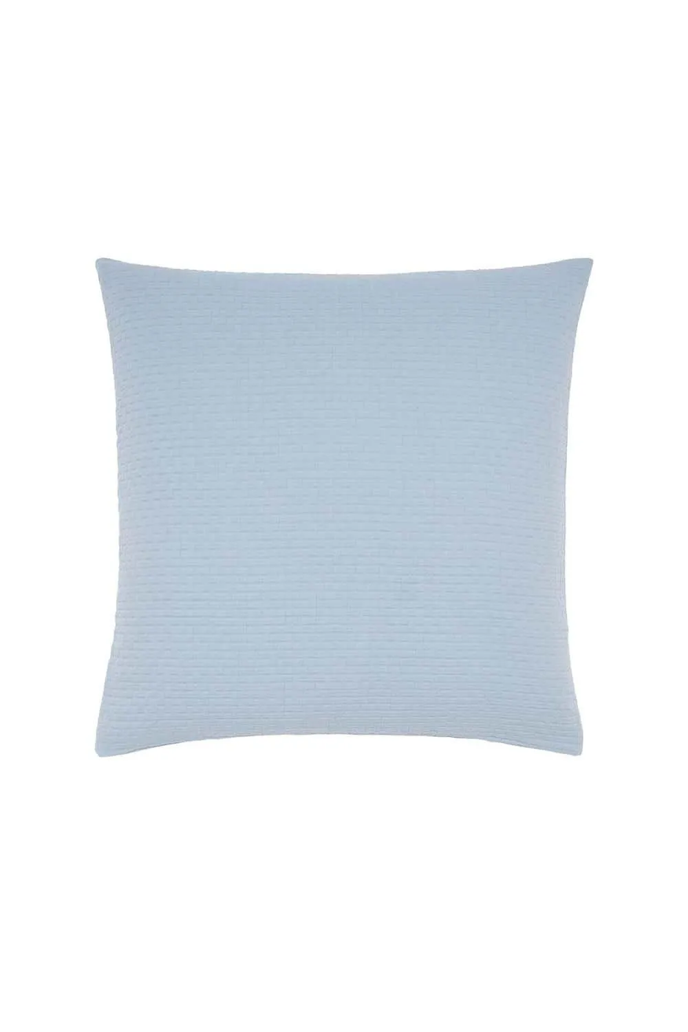 Murmur 'Hush' Cotton Percale Square Pillowcase in Blue