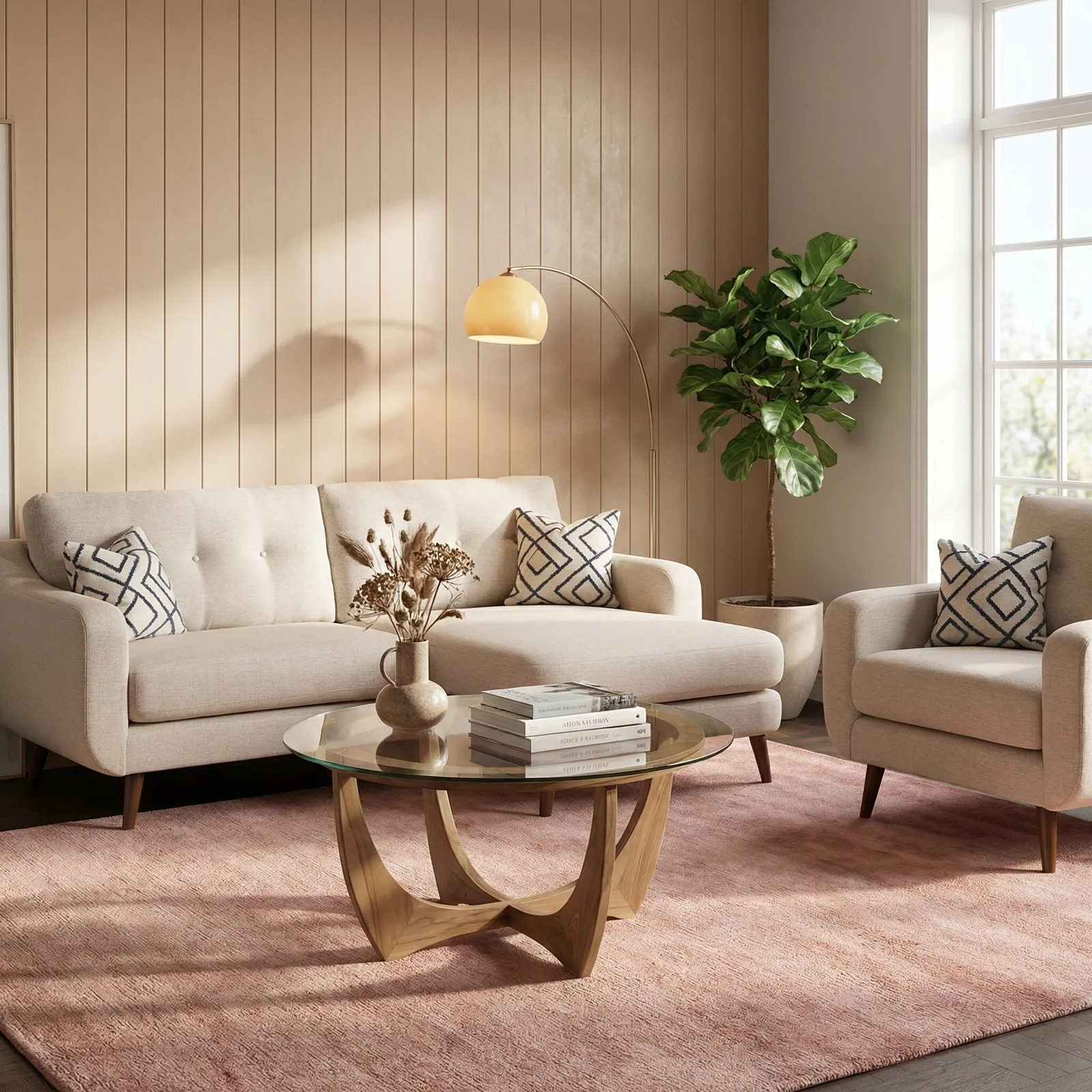 Myers Lounger Sofa, Neutral Fabric | Barker & Stonehouse 2