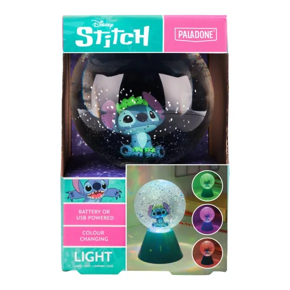 Disney Stitch Colour Changing LED Glitter Ball Light 6