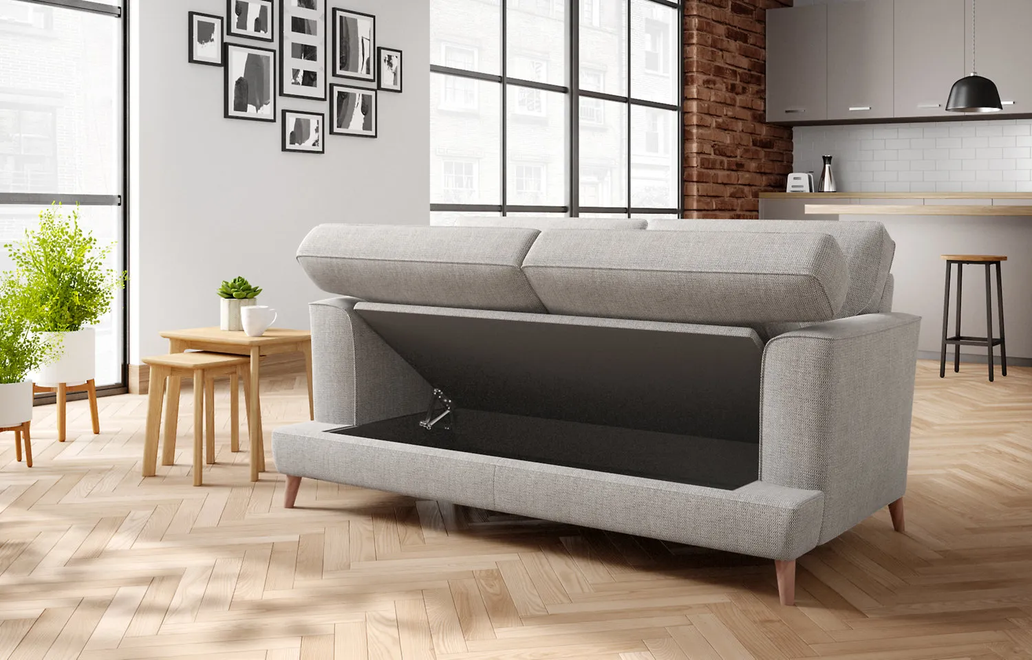 M&S Copenhagen Large 2 Seater Storage Sofa
