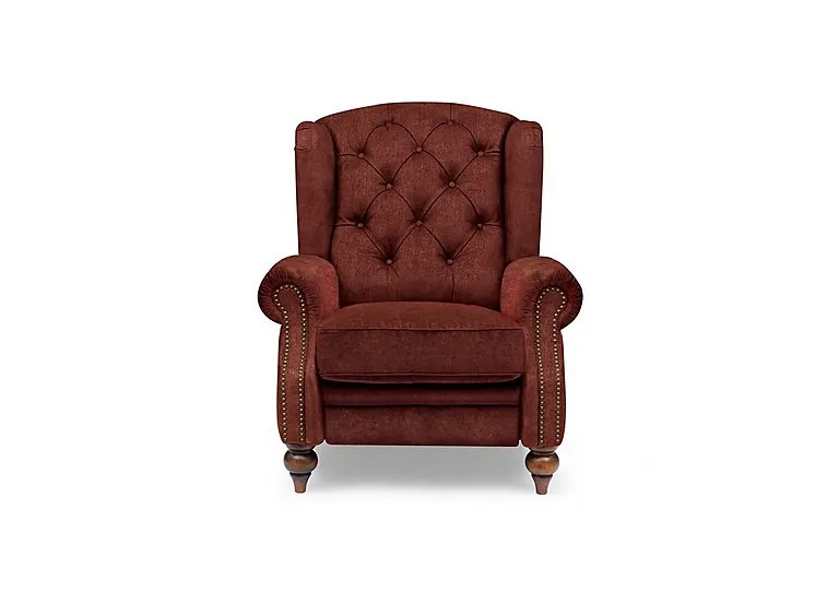 Shackleton Fabric Power Recliner Wing Chair - Tawny