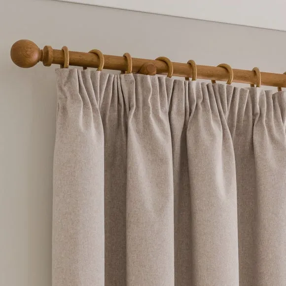 Luna Brushed Pencil Pleat Curtains (Blackout Available) 1