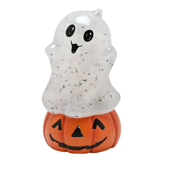 Hocus Pocus LED Ghost & Pumpkin Light Up Glitter Spinner with Music 3