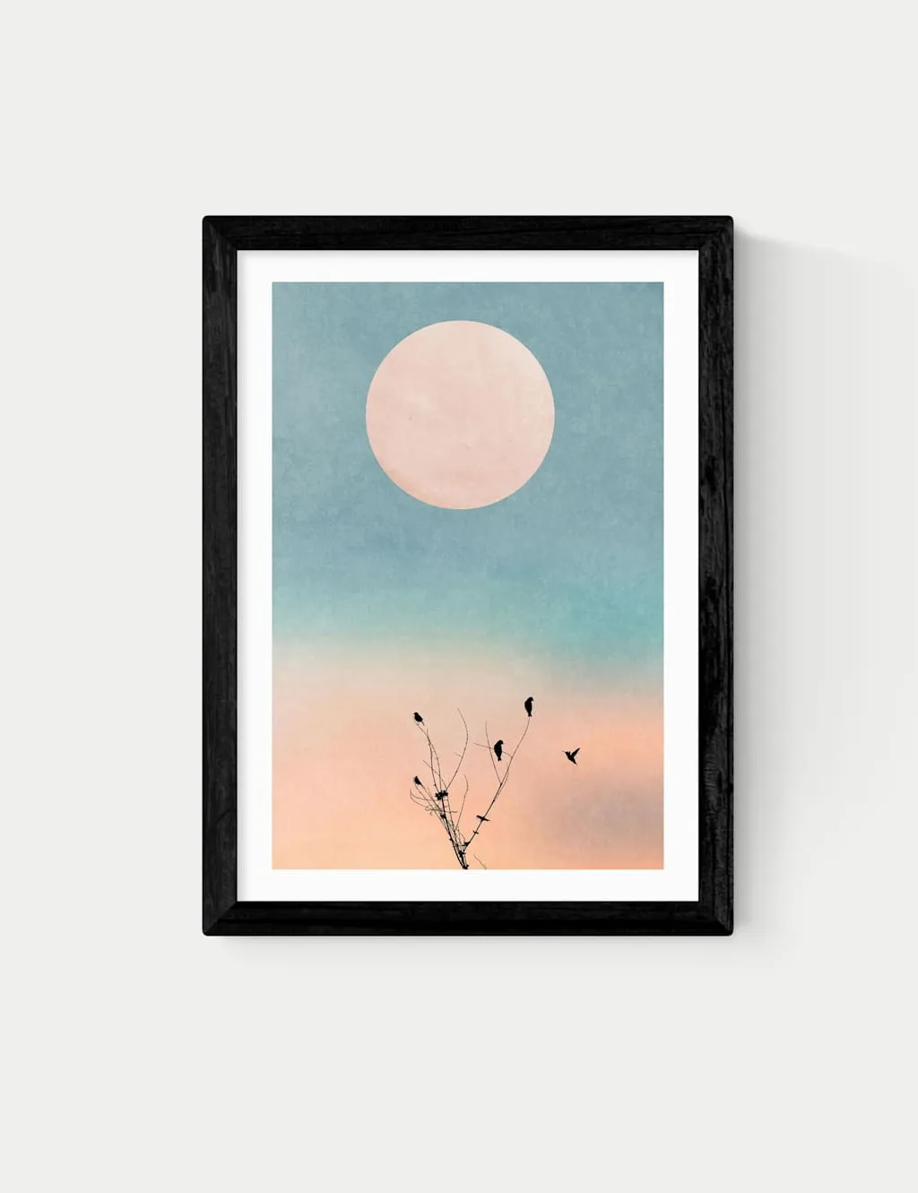East End Prints Waking Up Warm Framed Art Print Black