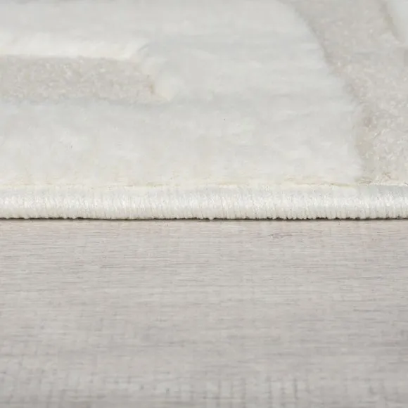Boucle Carved Faux Fur Rug 4
