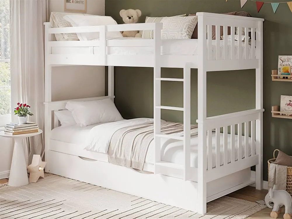 Flair Cypress Detachable Bunk Bed White 4