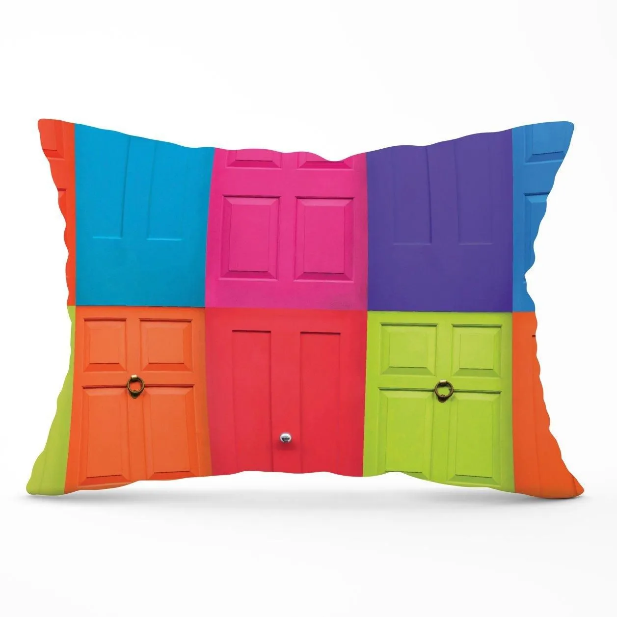 Warren Reed - Designer Colourful English Doors Cushions in Red