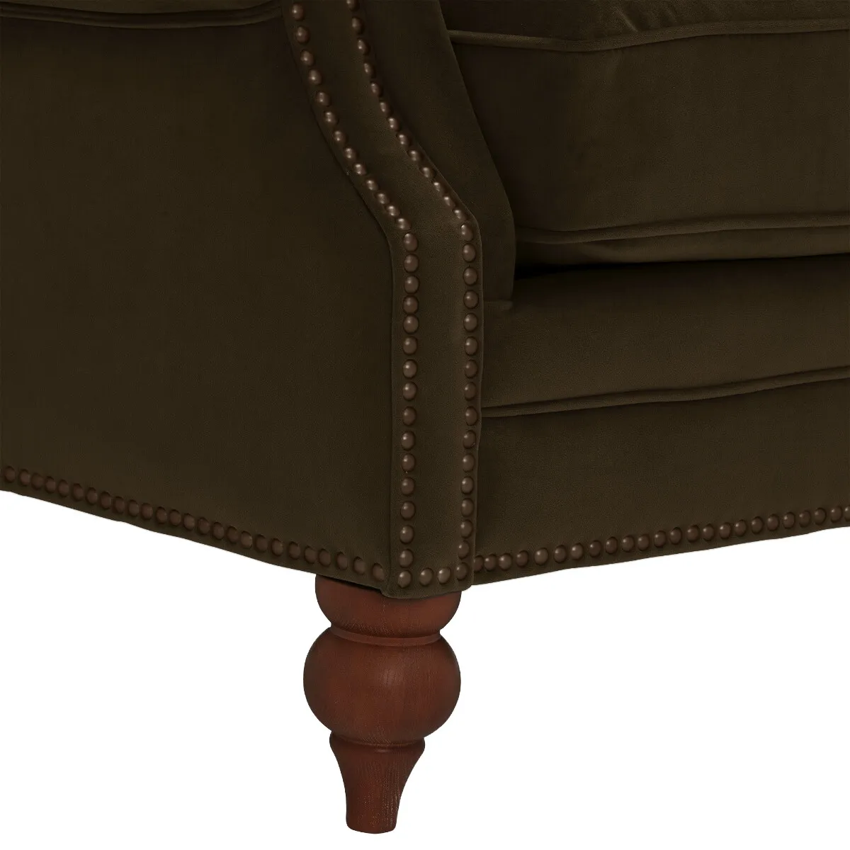 Ullswater Wing Armchair, Green Velvet | Barker & Stonehouse 5