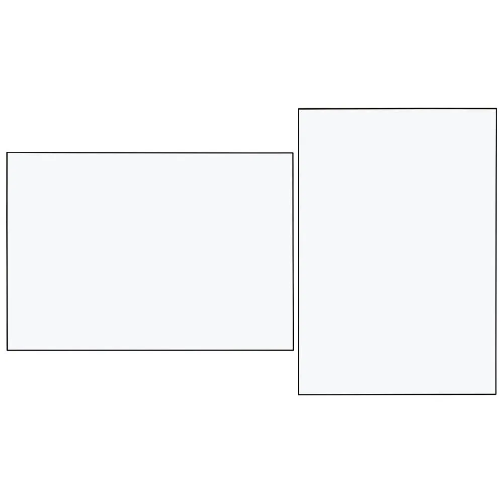 Heal's Fine Edge Mirror Rectangle 130x90cm Black 1