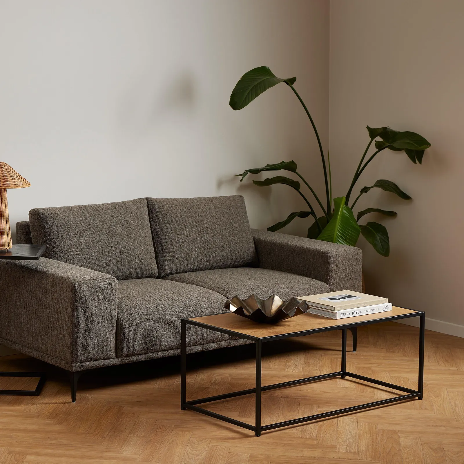 Furniture To Go Seaford Black Metal Coffee Table with Oak Top 5