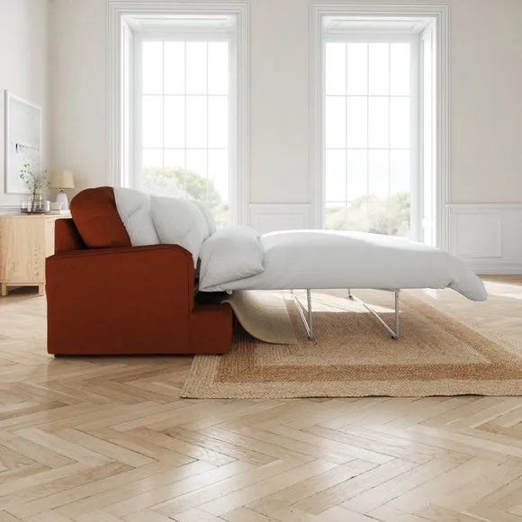 Martha Matte Plush Velvet 2 Seater Double Sofa Bed 2