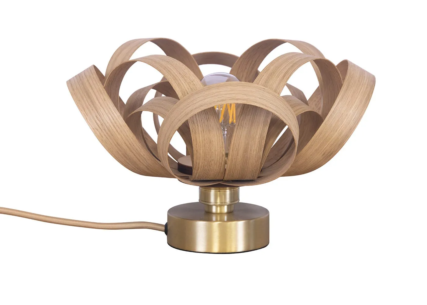 Tom Raffield Skipper Table Lamp Oak 1