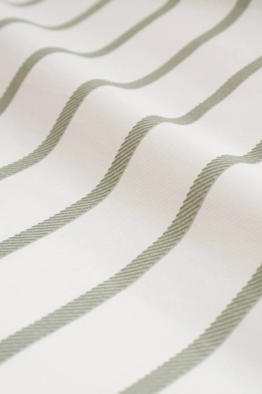 Bianca 'Hampton Stripe' 200 Thread Count Cotton Reversible Duvet Cover Set in Green 5