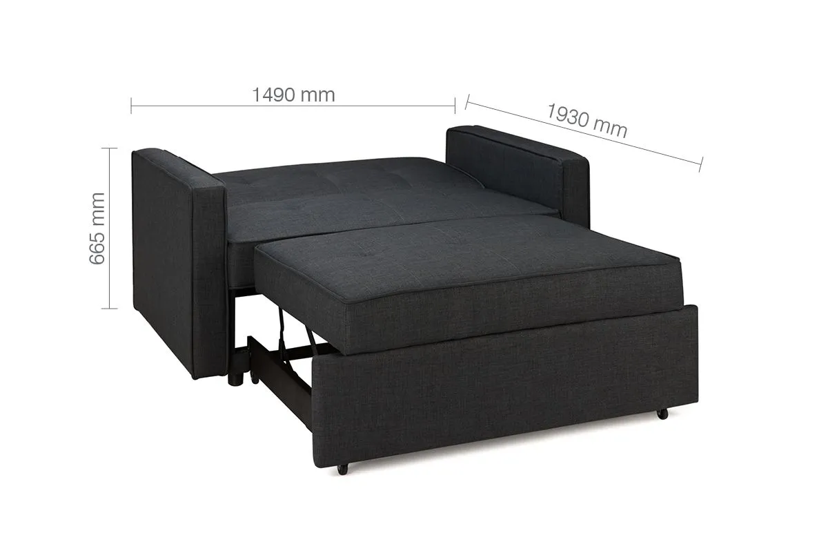 Birlea Fabric Sofa Bed Otto 2 Seater Settee Contemporary in Grey 5
